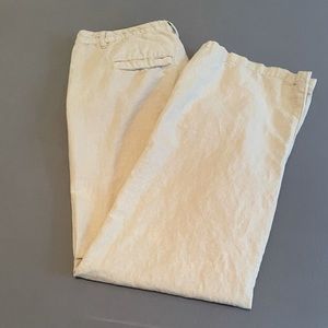 H&M linen khaki pants. Size 8.